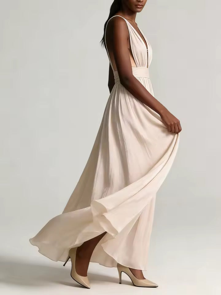 Plunge Neck Dress (PreOrder)