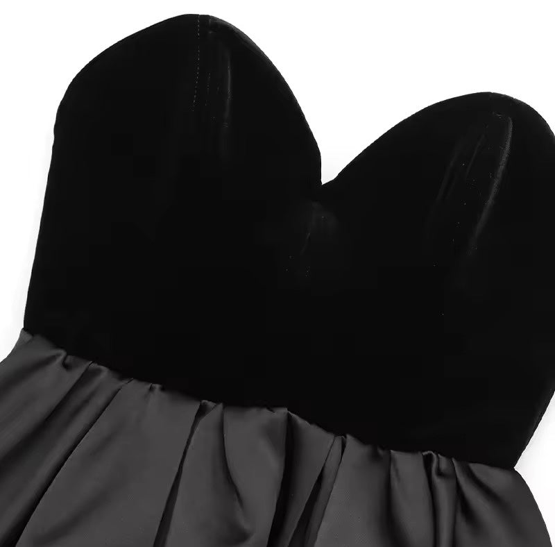 Strapless Peplum Top