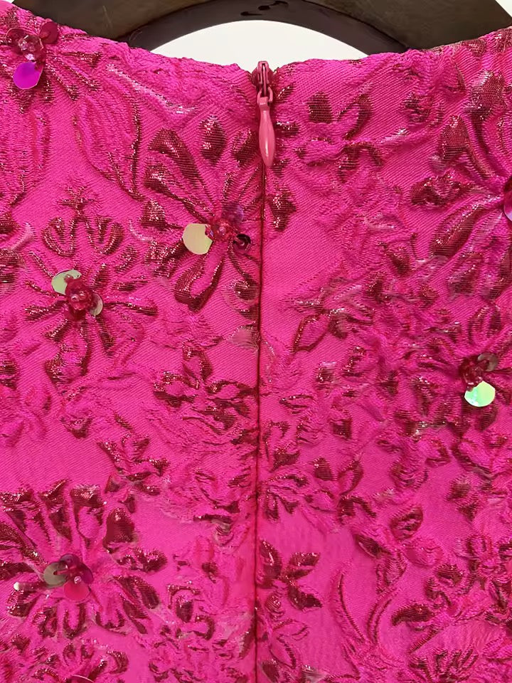 Beaded Floral Dress (PreOrder)