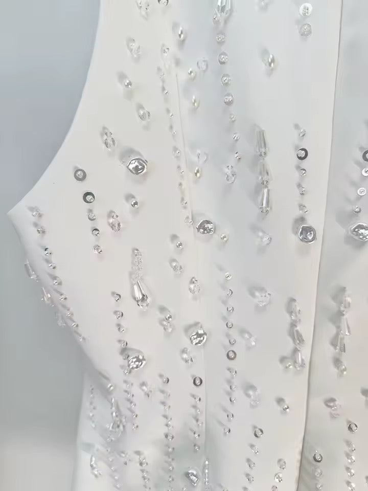 Embellished Sleeveless Mini Dress